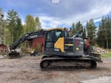 2017 Volvo ECR145EL crawler excavator side view