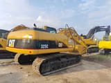 2018 Caterpillar 325C crawler excavator, rear three-quarter view