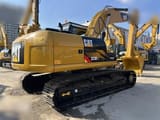 2020 Caterpillar 323D2L crawler excavator, rear three-quarter view
