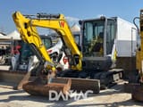 2022 Wacker Neuson EZ50 mini excavator, front three-quarter view