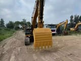 2024 Caterpillar 320D2 crawler excavator, front view of bucket and boom