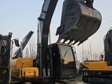 2025 Hyundai 220 crawler excavator, front three-quarter view
