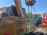 2024 Sany SY75C mini excavator, rear three-quarter view
