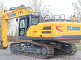 2023 XCMG XE380E crawler excavator, rear three-quarter view