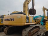 2022 Komatsu PC300-7 crawler excavator, rear three-quarter view