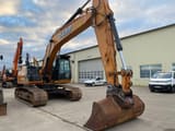 2017 CASE CX250D crawler excavator, front three-quarter view