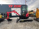 JPC HT25 mini excavator, side profile view