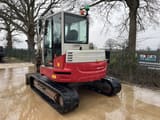 2018 Takeuchi TB280FR mini excavator, rear three-quarter view