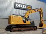 2017 Caterpillar 320FL crawler excavator side view