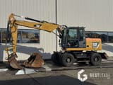 2014 Caterpillar M313D wheel excavator, side profile view