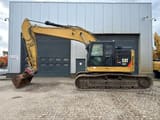 2016 Caterpillar 335F LCR crawler excavator, side view