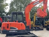 2022 Doosan DX55-9C mini excavator side view
