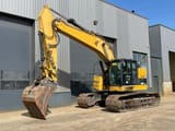 2012 Caterpillar 328D LCR crawler excavator, side view