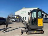 2021 Volvo EC20E mini excavator, side view