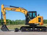 Sany SY155U crawler excavator, side view