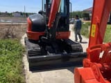Kubota KX163 mini excavator rear view