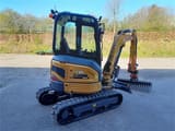 XCMG XE27E mini excavator, rear three-quarter view