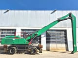 2019 Atlas 350MH material handler, side profile view
