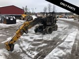 Hydrema MX16 RAIL wheel excavator, side view
