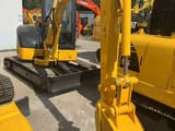 2020 Komatsu PC35 mini excavator, front three-quarter view