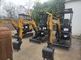 2022 Sany SY16C mini excavator, front three-quarter view