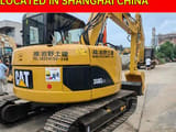 2022 Caterpillar 308D CR mini excavator, rear three-quarter view