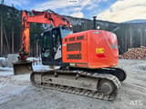 2017 Hitachi ZX225USRLC-6 crawler excavator, rear three-quarter view
