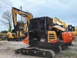 Sany SY60C mini excavator, side view