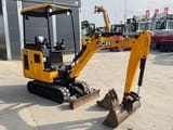 2022 JCB 16C-1 mini excavator, side view