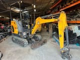 2020 Bobcat E17 mini excavator, front three-quarter view