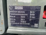 2022 Wacker Neuson EW100 wheel excavator identification plate
