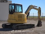 2018 Caterpillar 305E2 mini excavator, rear three-quarter view