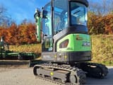 2026 XCMG XE27CR-EV mini excavator, rear three-quarter view