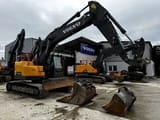 2017 Volvo ECR235EL crawler excavator, front three-quarter view