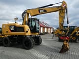 2019 Caterpillar M314F wheel excavator, side view