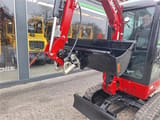 2025 Mole M20 mini excavator front view with tilt bucket
