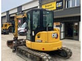 2021 Caterpillar 305E2 crawler excavator, rear three-quarter view