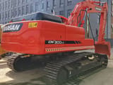 2023 Doosan DX300LC crawler excavator rear three-quarter view