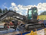 2019 Volvo ECR88D crawler excavator side view