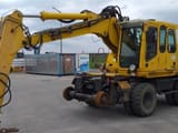 2005 Atlas 1604 ZW wheel excavator, side view
