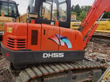 2022 Doosan DH55 mini excavator side view