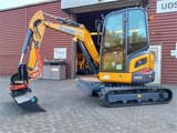 XCMG XE27E mini excavator, side view