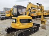 2022 Caterpillar 305C mini excavator, rear three-quarter view