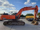 2017 Hitachi Zaxis 350LC crawler excavator, side view