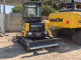 2016 Komatsu PC50MR-2 mini excavator front view
