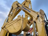 2020 Komatsu PC55MR-2 mini excavator boom and bucket close-up