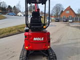 Mole M16ZT mini excavator, rear view