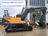 2023 Hyundai R220LC-9S crawler excavator, side view
