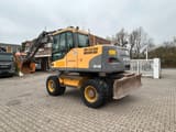 2008 Volvo EW140C wheel excavator, rear three-quarter view
