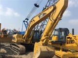 2015 Caterpillar 325C crawler excavator, side profile view